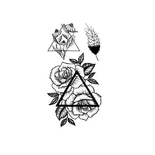 Small Fresh Tattoo Sticker Cute Swallow Fairy Fox Rose Sexy Waterproof Tattoo Sticker Female Suit Sticker