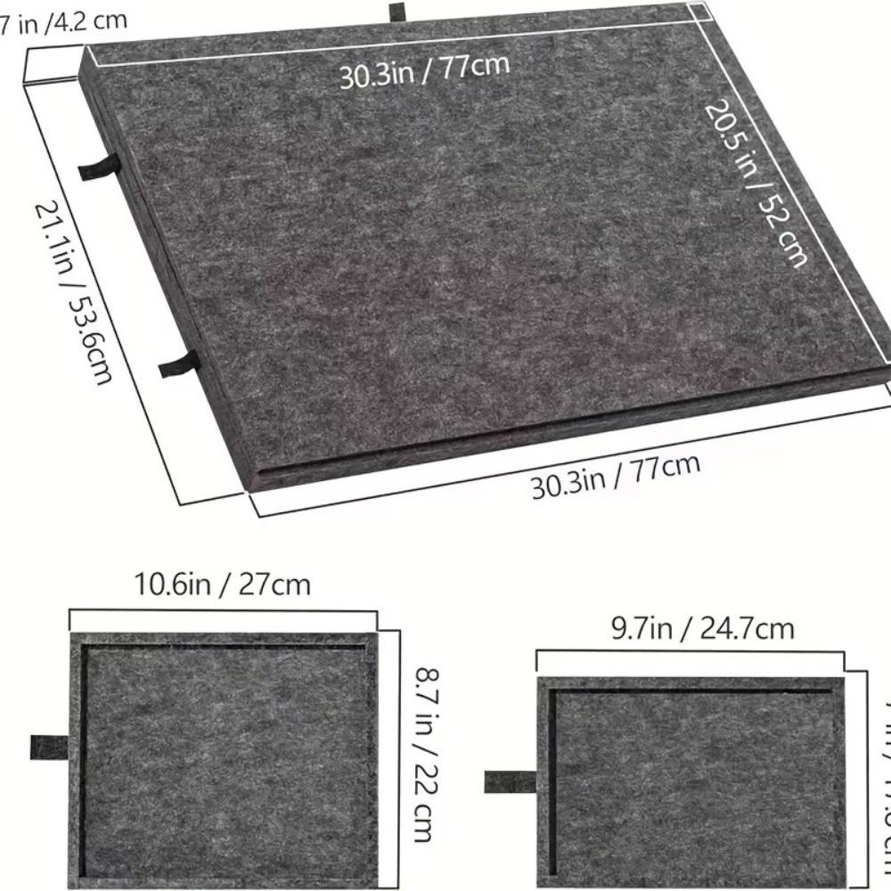 6-Drawer Puzzle Board Foldable Large Capacity Felt Puzzle Table Puzzle Desk Decor Decorative Puzzle Storage Box