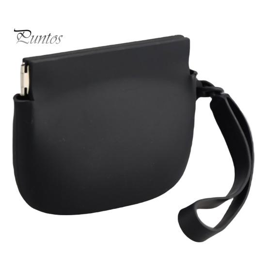 

Силиконовый кошелек для монет, портативный сплошной цвет, многофункциональный держатель для монет, губная помада, ключи, сумка для хранения кабеля наушников, кошелек для женщин и девочек, подарок чёрный