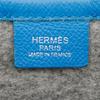 Hermes Too Doo 37 Clutch bag Blue Zanzibar Blue / grauer Filz/Epsom Unisex Gebraucht