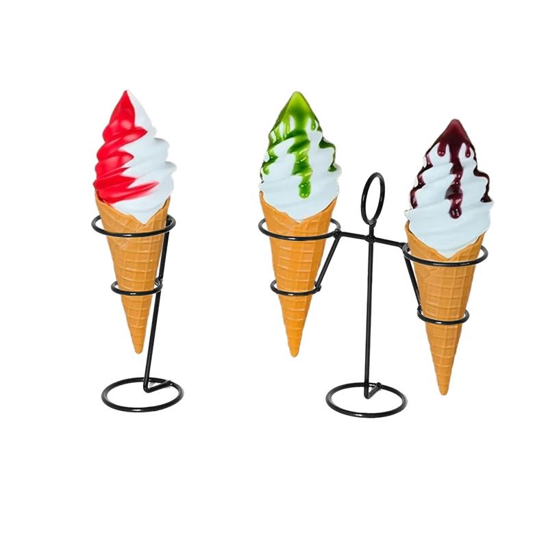 1PC Display Rack Convenience Store Ice Cream Rack DIY Ice Cream Stand Creative Holder Desktop Black Shop Sundries Accessories