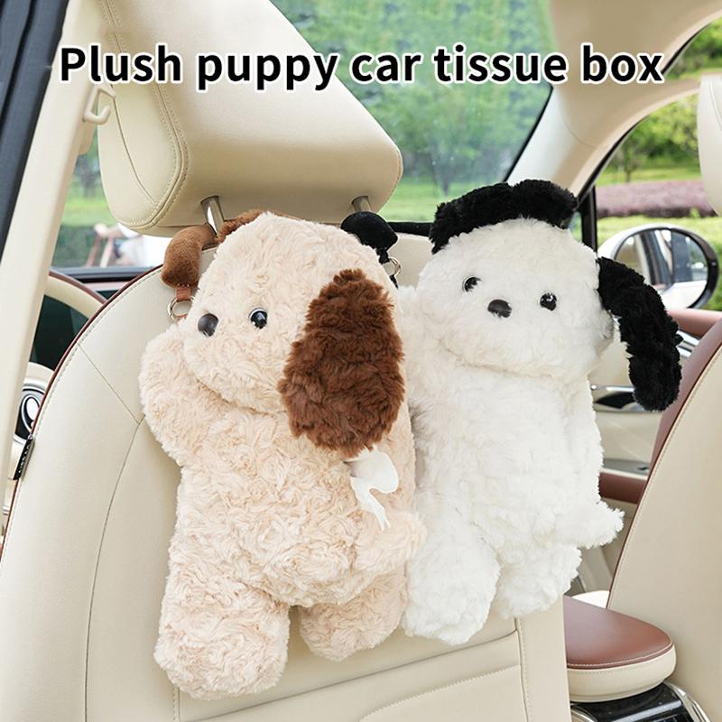 Universal Car Tissue Hanger Doll Cute Creative Hanging Tissue Holder Plush Vehicle Tissue Case Paper Box