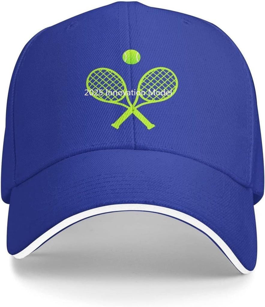 Casquette de Baseball unisexe Amour Tennis Casquette de Baseball réglable Raquette de Tennis Balle pour Unisexe Femmes