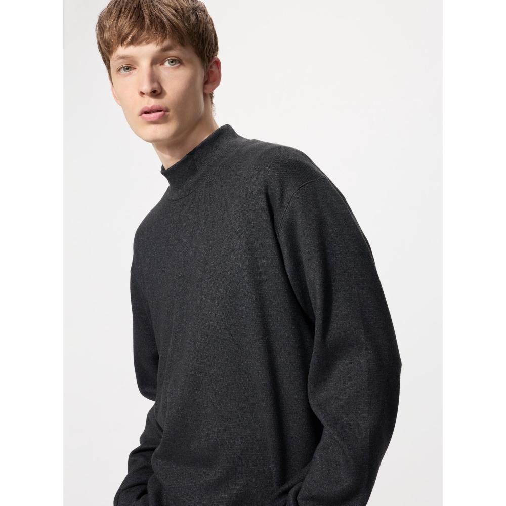 Uniqlo SofT KniT Fleece Mock Neck T