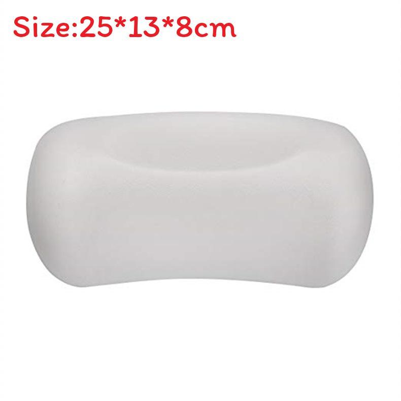 Waterproof Bath Pillow With Suction Cups For Spa And Home Bathroom Use