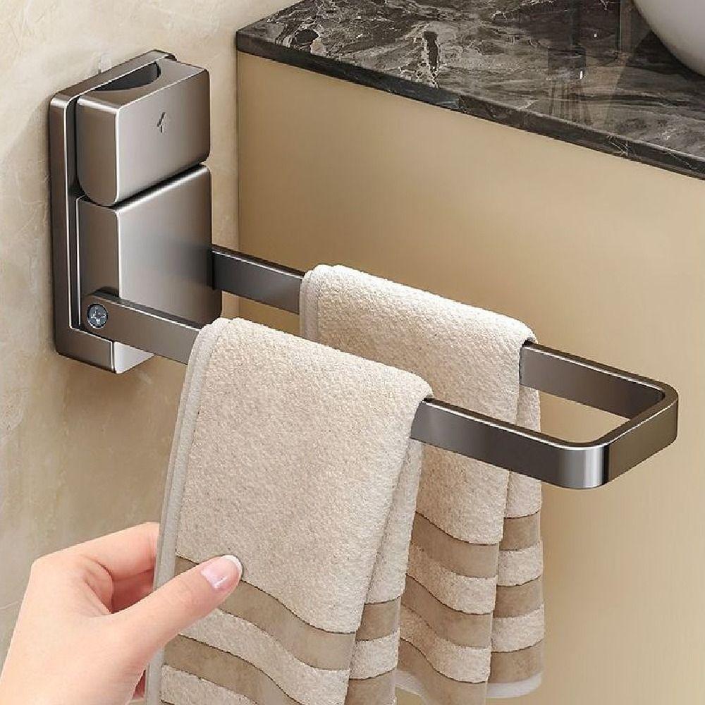 Space-Saving Suction Cup Towel Holder Moisture-Resistant No-Drill Towel Hanger  Balcony