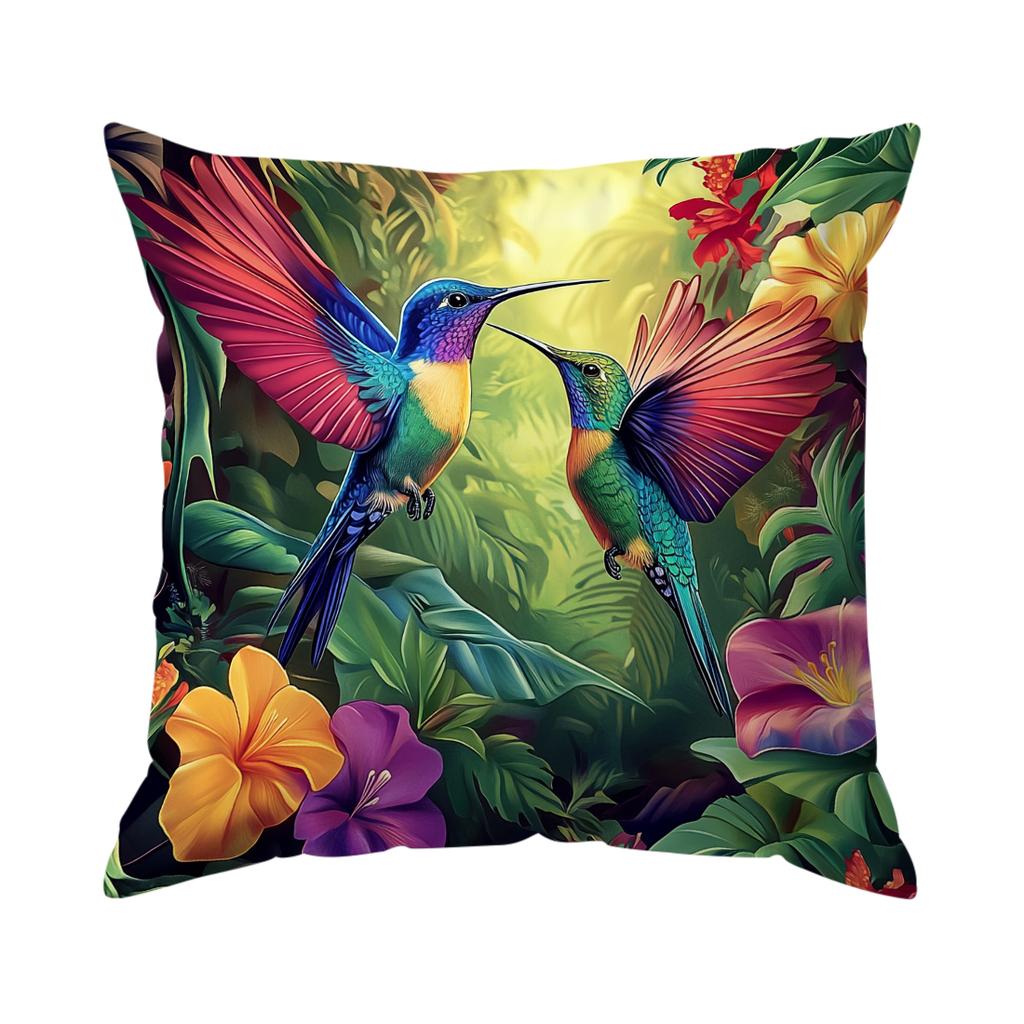4pcs settropical jungle animals Cushions Pillowcase Polyester Cushion Cover Throw Pillow Pillowcover Home Car Sofa Decor