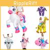 Unicorn Giraffe Koala Pig Tropical Fish Cosplay Inflatable Suit Halloween Easter