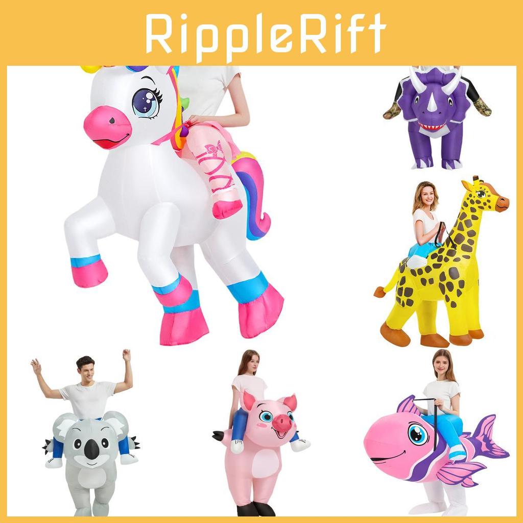 Unicorn Giraffe Koala Pig Tropical Fish Cosplay Inflatable Suit Halloween Easter