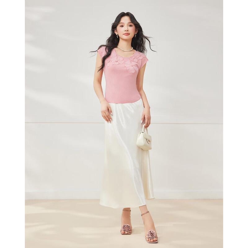 IEF Women's French Sweet Knitted Top