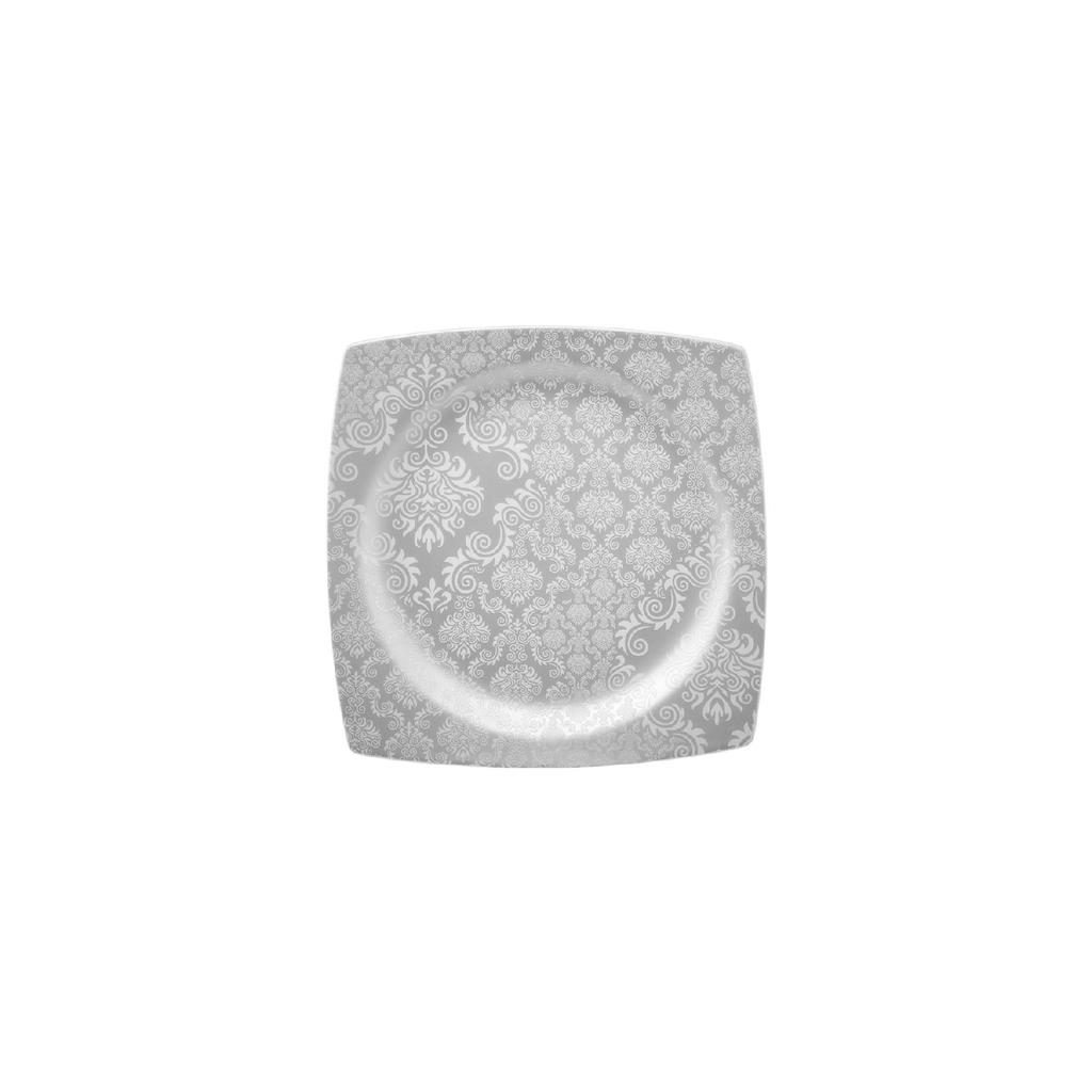 Bridal 24-teiliges, quadratisches Tafelservice aus Porzellan für 6 Personen