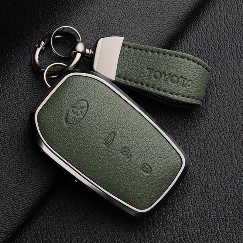 Skórzany Etui na Kluczyki do Toyota Camry, Highlander, Prado, Land Cruiser, Venza, RAV4 - 9. Gen