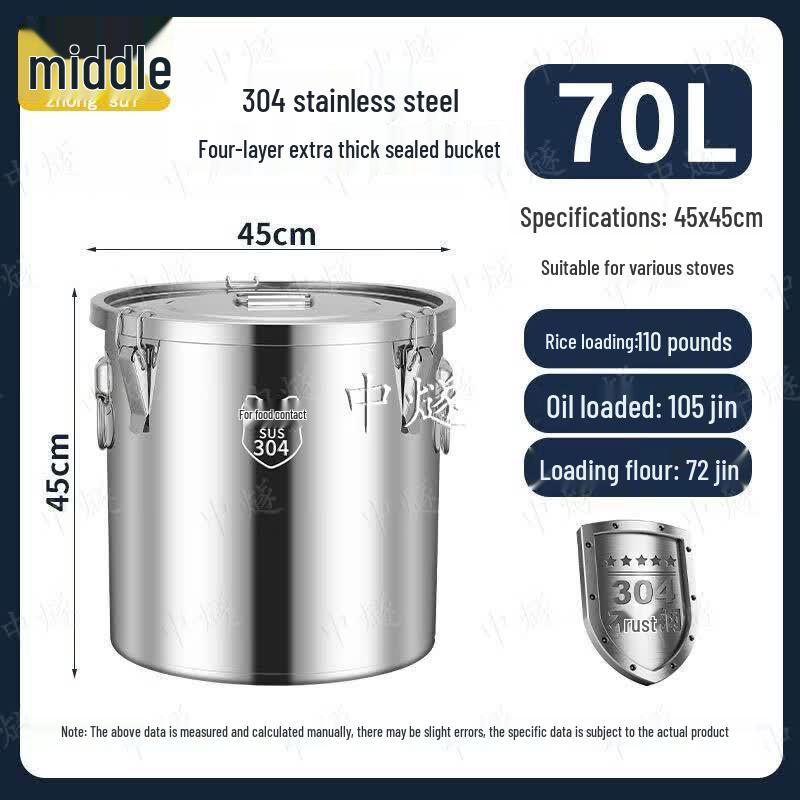 ZhongSui Stainless Steel Sealed Multi-purpose Storage Container