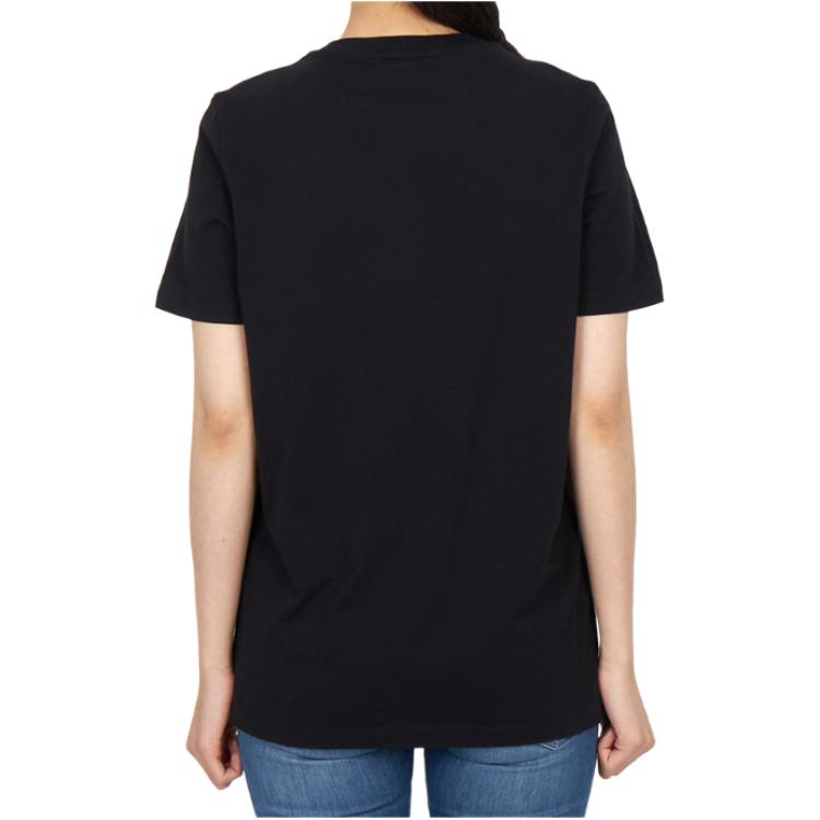 Maison Kitsune Logo Round Neck Drop Shoulder Short Sleeve T-Shirt Women T-shirts PW00115KJ7026-P199
