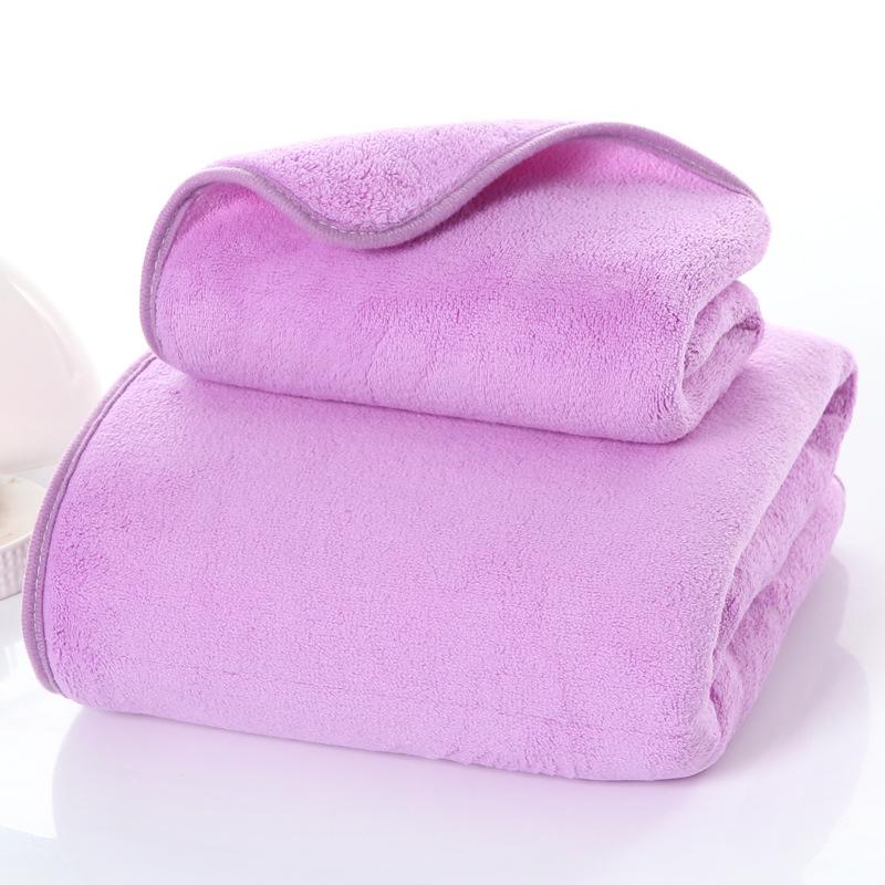 Coral Fleece Towel Strong Water Absorption Stripes Thickened Soft Skin Friendly Breathable High-quality Absorbent Bath Towel