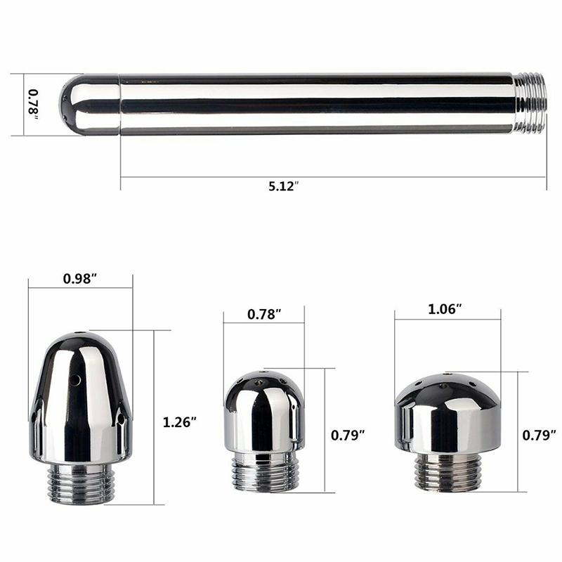 Metal Shower Cleansing Kit Vaginal Anal Enema Colon Douche Enema System Colonic
