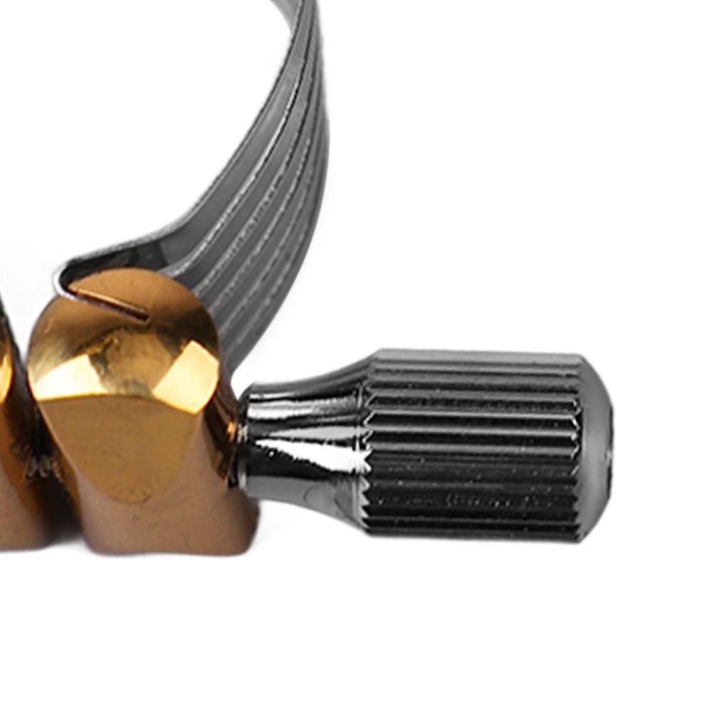 Stainless Steel Saxophone Ligature Silver+Golden Mouthpiece Ligature For Alto Saxophone