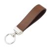 Leather Keychain, Elegant Design, Premium, Dark Brown Clasp