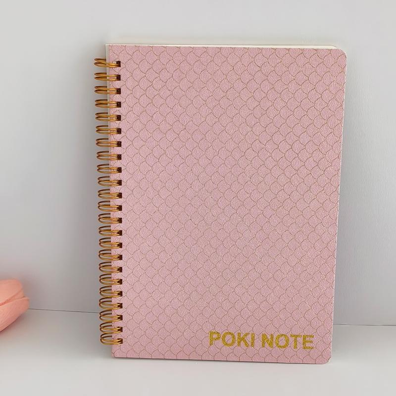 Creative Custom Spiral Notebook: Kraft Paper Diary with Hot Stamping. розовый