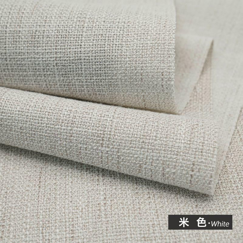 Dicker bunter Baumwollleinenstoff pro Meter für Sofa Tischdecke Kissenbezüge Taschen DIY Nähen Polsterstoff Weich Beige Blau