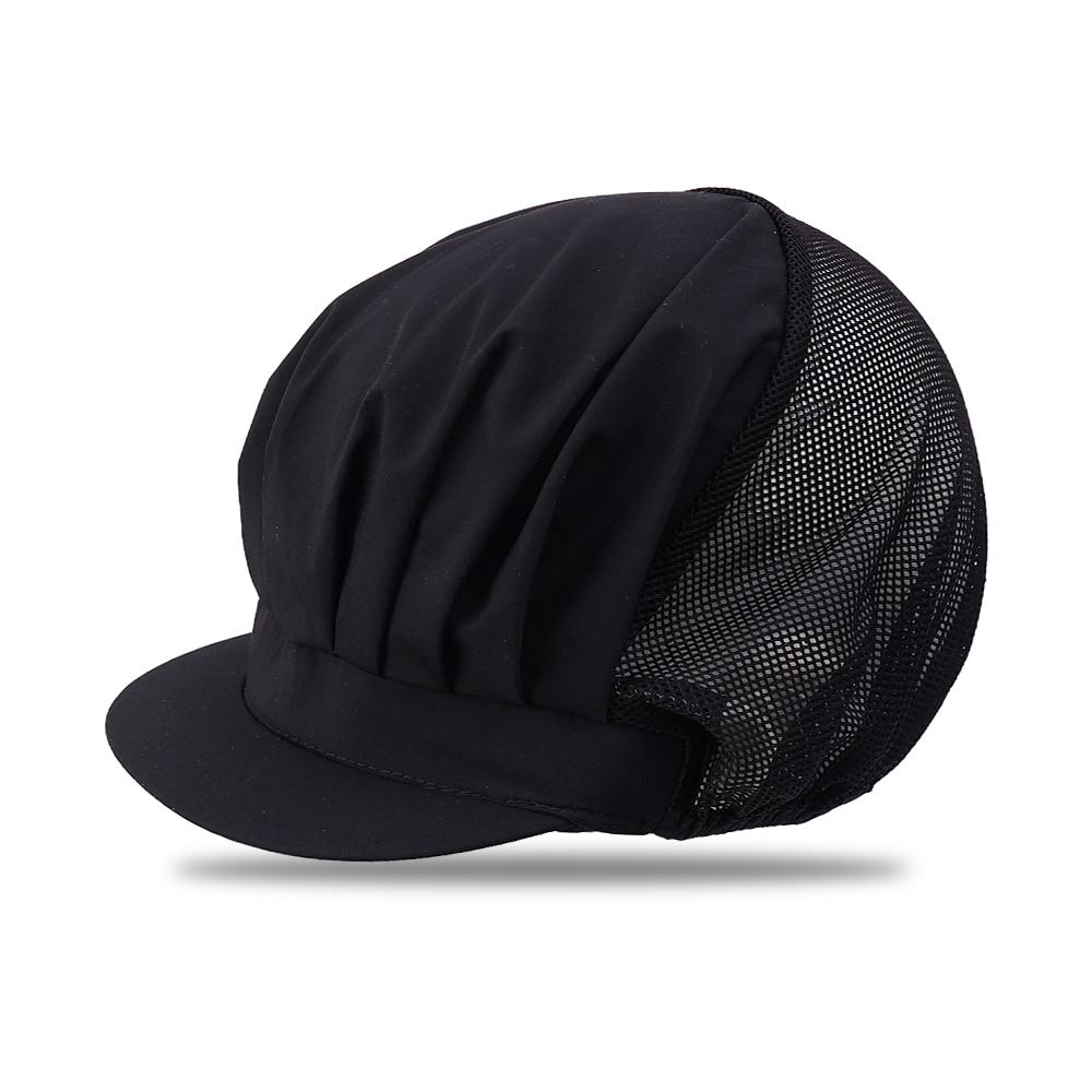 2026 Solid Breathable Work Dust Cap for Women Men Adjustable Cooking Chef Caps Food Service Hair Nets Chic Hat Work Accessories