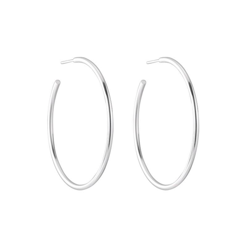 Minimalist Geometric C-Shaped Half-Circle Stud Earrings Women Sterling Hypoallergenic Fashion Jewelry 925 Sterling Silver