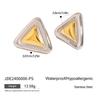 Handmade Gold Silver Geometric Studs Earrings Comfortable Ear Accessories Alloy Jewelry for Women Daily Or Party Wear