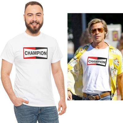 Camiseta Champion Brad Pitt, Érase una vez en Hollywood Película Camiseta Unisex Camiseta Unisex