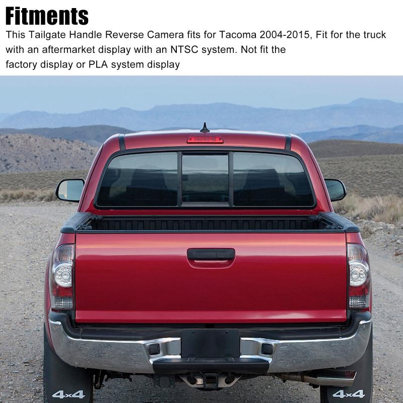 Tailgate Handle With Full Hd Night Vision Rear View Backup Camera Compatible For Toyota Tacoma