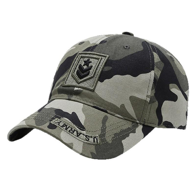 Unisex Camouflage Baseball Cap with Five-Star Embroidery - Tactical, Hiking, Fishing, Sunscreen Hat