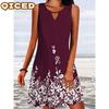Fashion Summer Spring Sleeveless V-Neck Casual Dresses