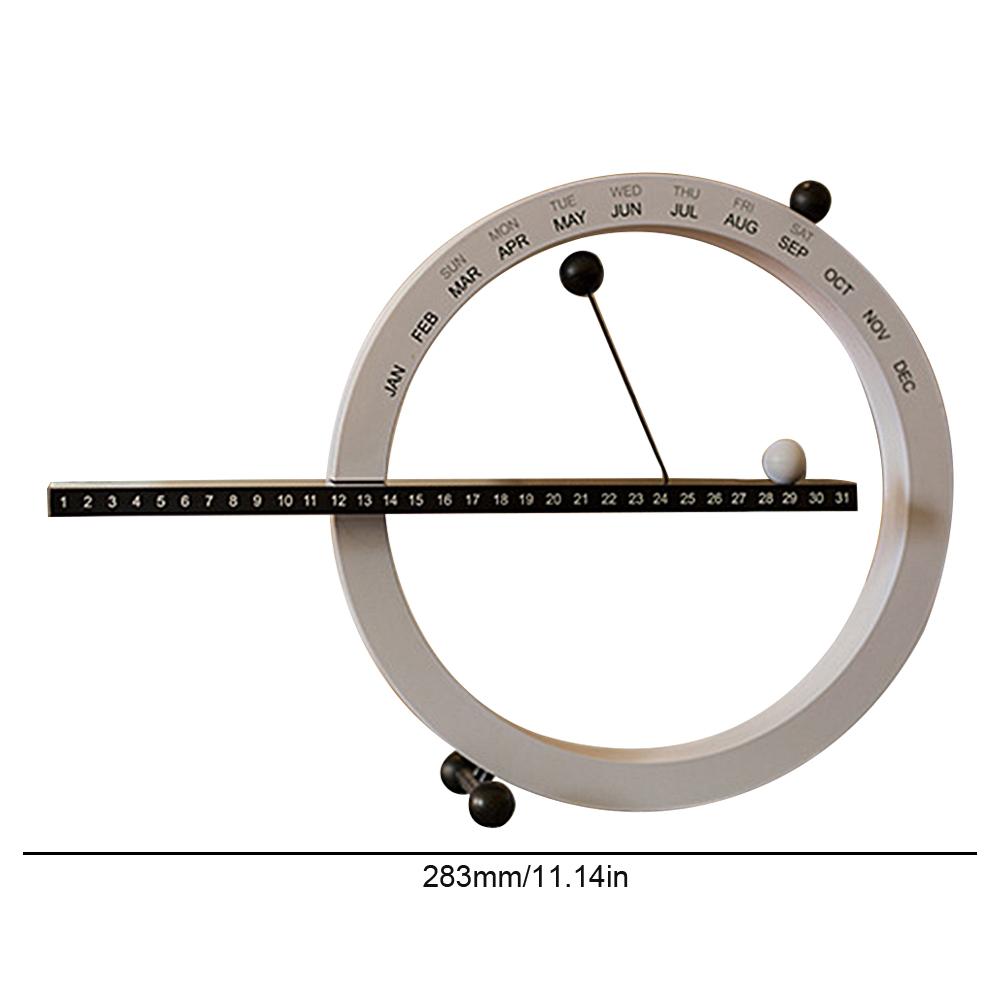 Magnetyczny Kalendarz Wieczny z Kulkami Miesiąc Tydzień Data Kalendarz Ścienny Nowość Dekoracja Biurkowa Kalendarz do Sypialni Ornament Prezenty