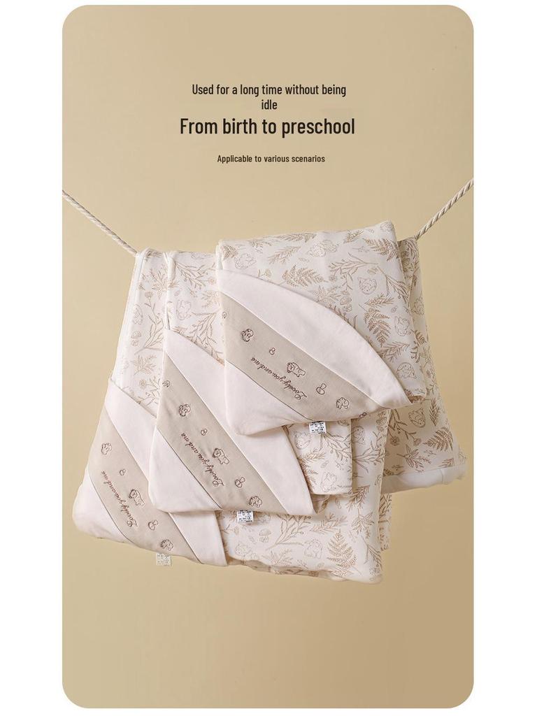 Thick Pure Cotton Newborn Swaddling Blanket for Delivery Room or Outings In Spring, Autumn, Winter