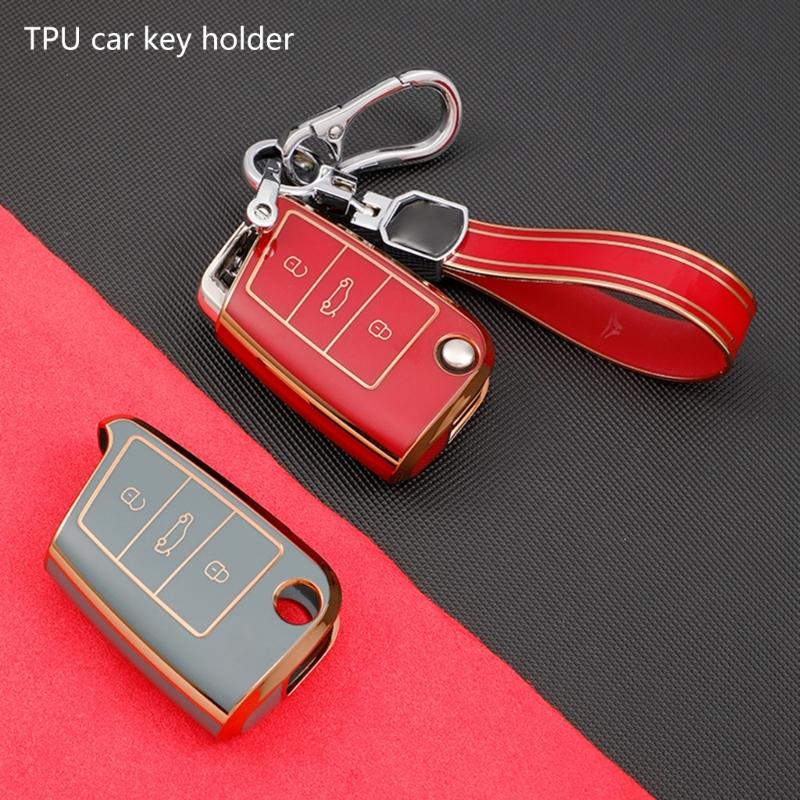 Protective Shell Soft Full Protection Key Fob Case Protector Cover Waterproof Key Cover TPU Key Case Universal