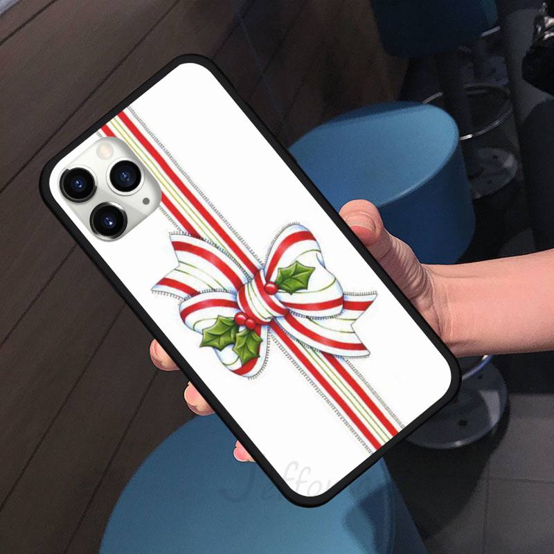 Happy New Year Christmas Gift Cute Phone Case for iPhone 11 12 Pro XS MAX 8 7 6 6S Plus X 5S SE 2020 XR