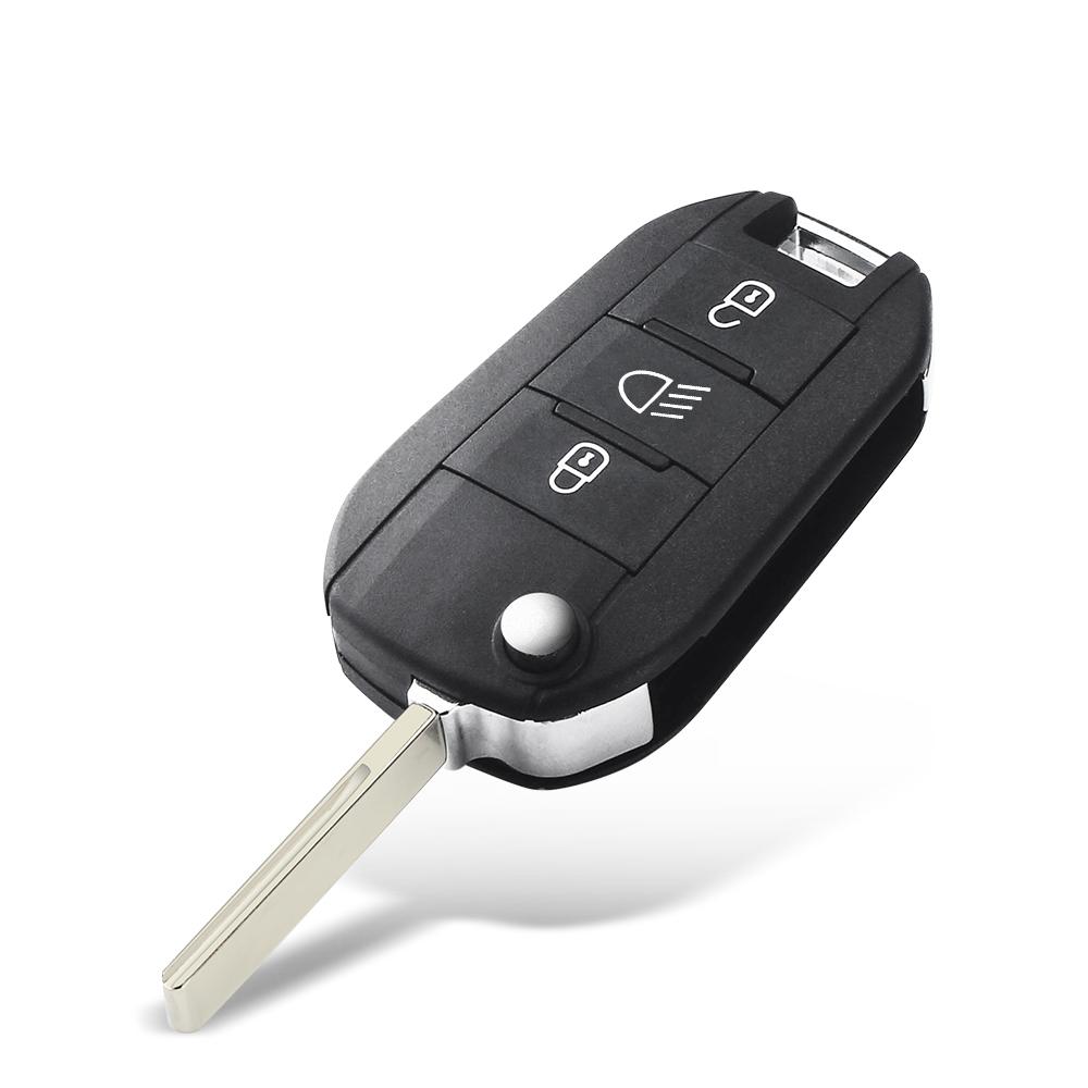 S For Citroen C3 C4 Cactus Hella For Peugeot 208 301 508 5008 Expert Fob Flip Key Remote Car Smart Key Shell Case