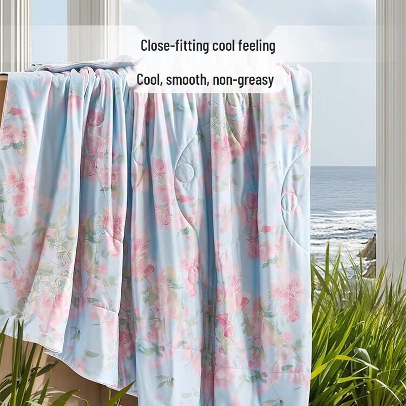 Fuanna Margaret Printed Cooling Antibacterial Summer Quilt