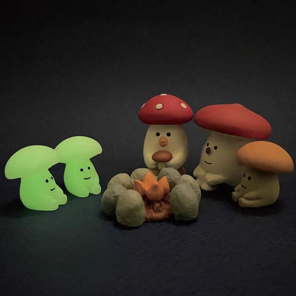 Christmas Tree Christmas Ornaments Mushroom Santa Claus Decoration  Cake Decoration