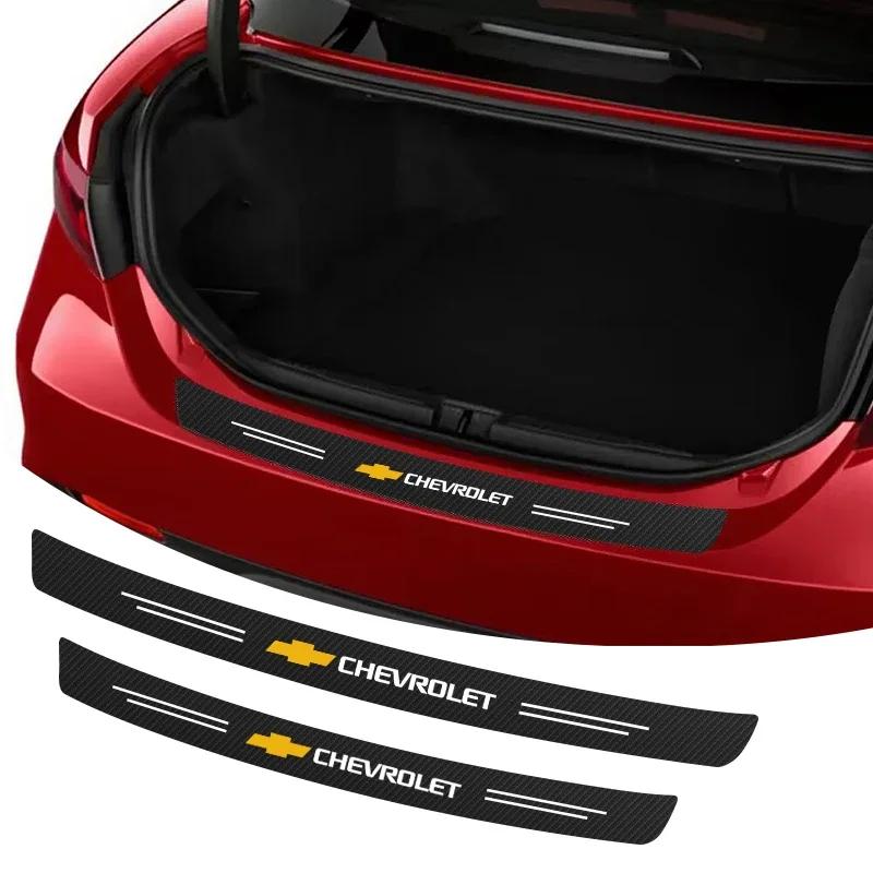 dbefju1 Car Trunk 3D Carbon Fiber Anti-Slip Sticker,No Tool Installation Fit For Chevrolet Silverado Impala Malibu Equinox Cruze Camaro