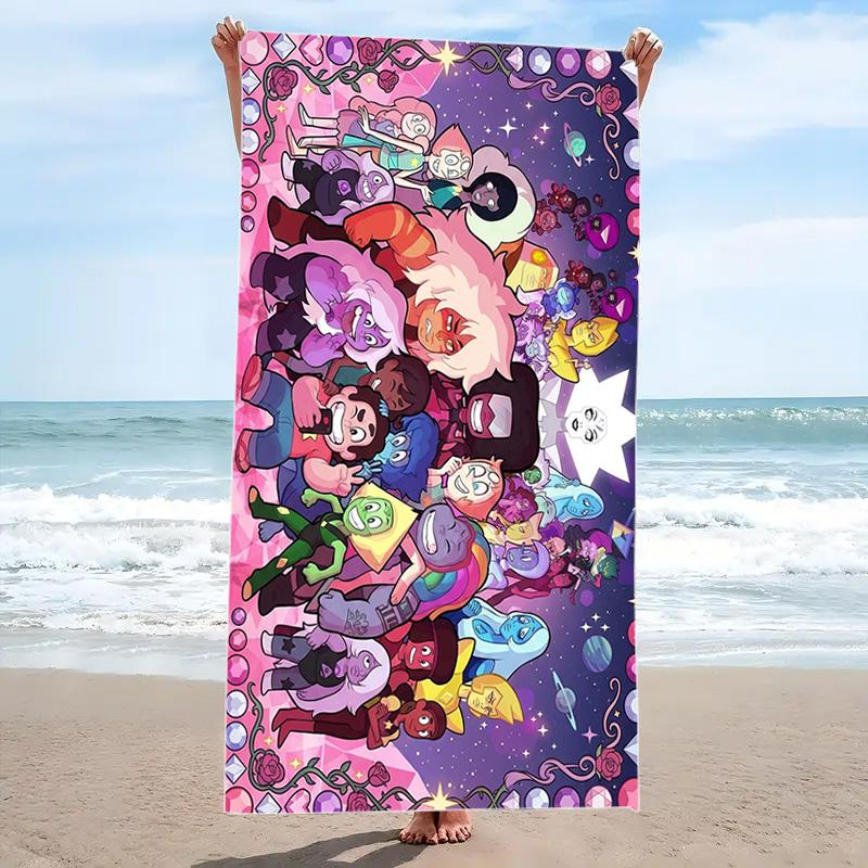 Steven Universo Print Beach Towel, Large Soft Quick Dry Towel for Beach Camping Swimming