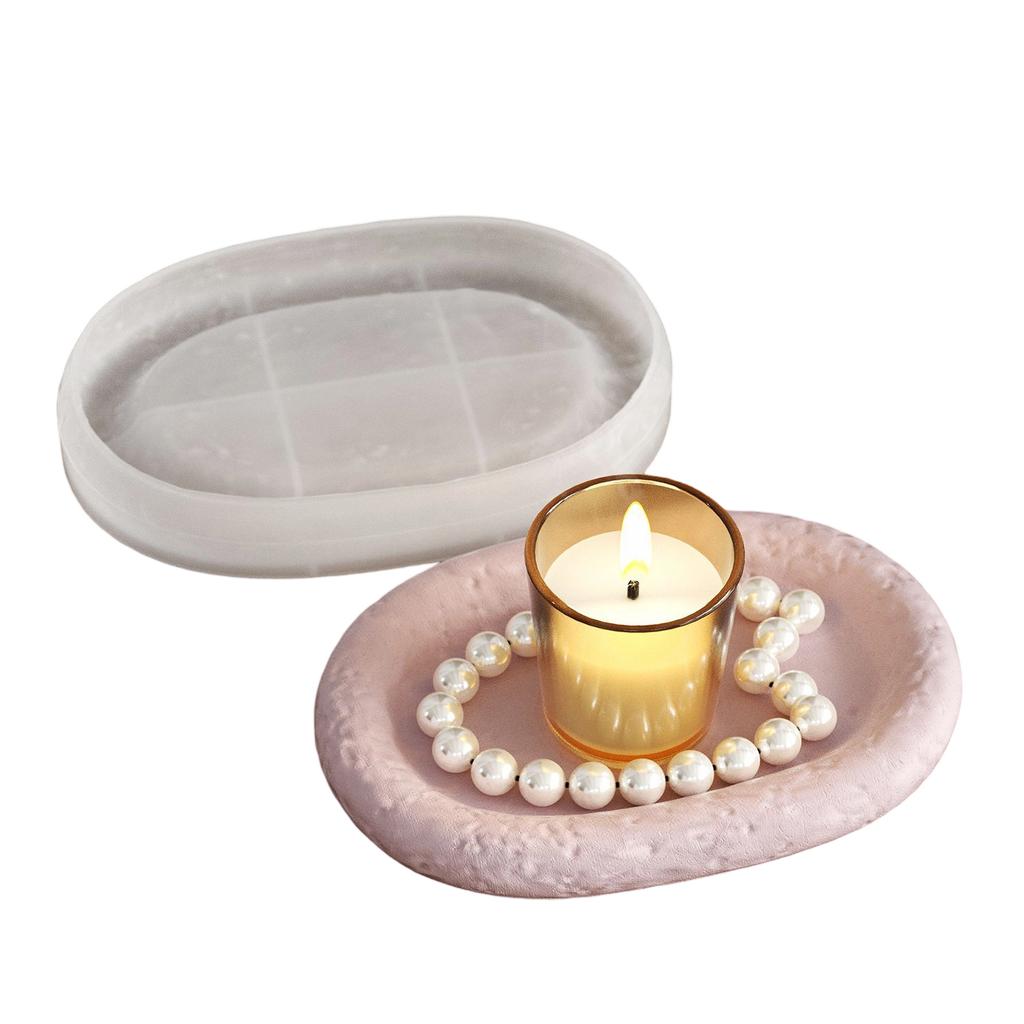 Easy To Use Silicone Mold Creating Decorative Trays Moulds with Unique Stone Pattern Suitable for Gifting Making