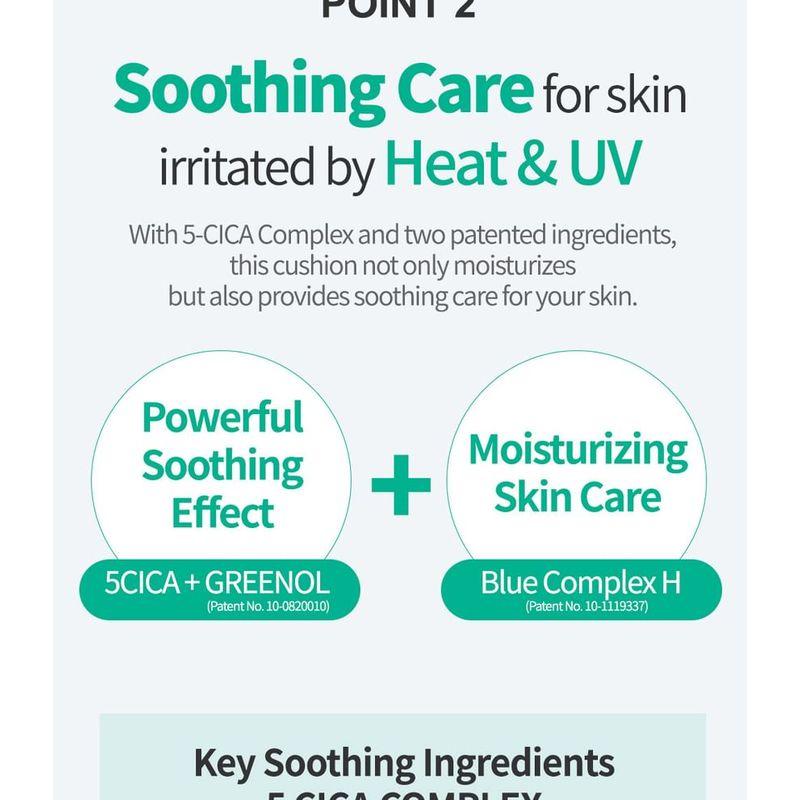 esfolio - 3HA Clear Soothing Sun Cushion - 2 Colors