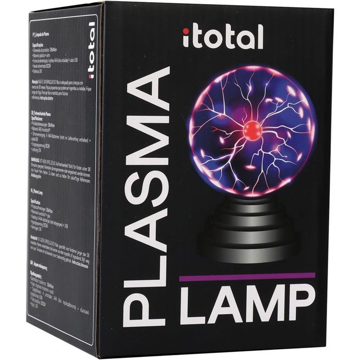 Lampe plasma - I-TOTAL - 3 pouces - Sensible au toucher et au son - Rechargeable USB