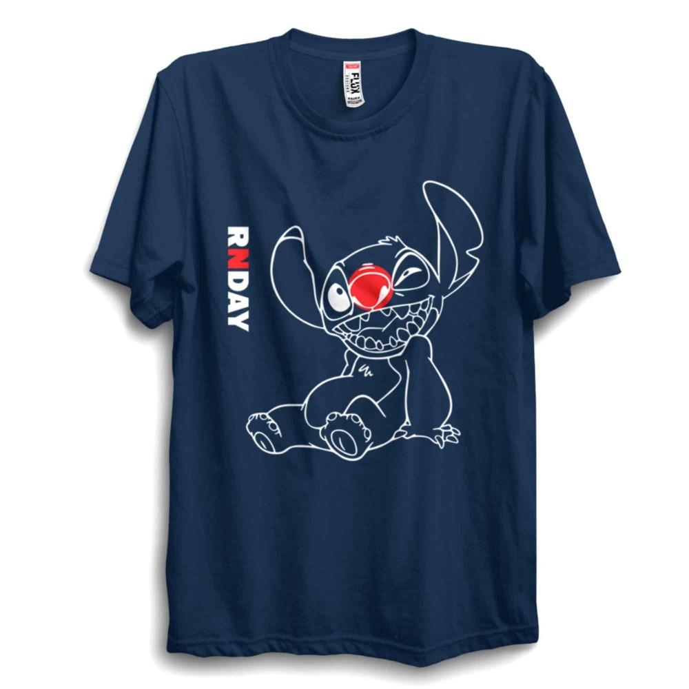Cute Alien Character TShirt Funny Cartoon Graphic Tee Minimal Line Art S