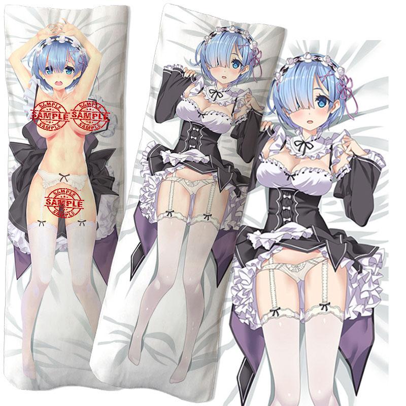 New Re:Zero Dakimakura Emilia Anime Hugging Body Pillow Cases Covers Japanese Anime Pillowcase In Bedroom