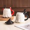 Halloween Tasse Keramik Wasserbecher Hochwertig Personalisierte Kaffeetasse Großes Fassungsvermögen Geschenkbox Set