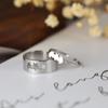 2Pcs Gothic Hip Hop Punk Bat Fashion Adjustable Couple Rings For Women Wedding Engagement Rings Jewelry Set