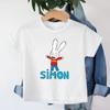 Simon Super Rabbit Cartoon Kids T-shirt Cute Boys Girls Manga Tops Baby Boys Short Sleeve T-shirt Summer Casual O-neck Tee Shirt