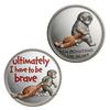 Emotional Support Coin Inspirational Monkey Challenge Pocket Coin Double?Sided Collectible Token for Friends Family Motivation Keepsake