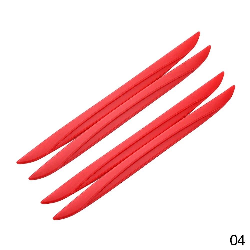 4 st / Set Universal Skrapskydd Stötfångarskydd Bilens Dörrkantsskydd Backspegelskydd Klistermärke Skyddslist